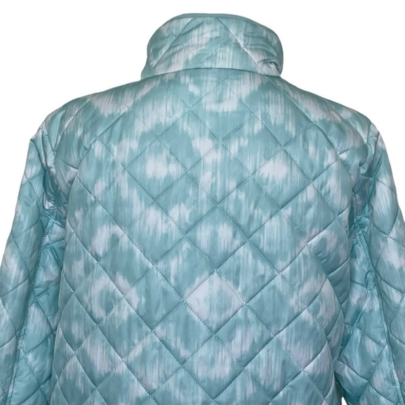 Zeroxposur Quilted Puffer Jacket Women’s Size XL Mint White Water Wind Resistant - Picture 5 of 8